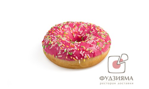 Донат клубничный